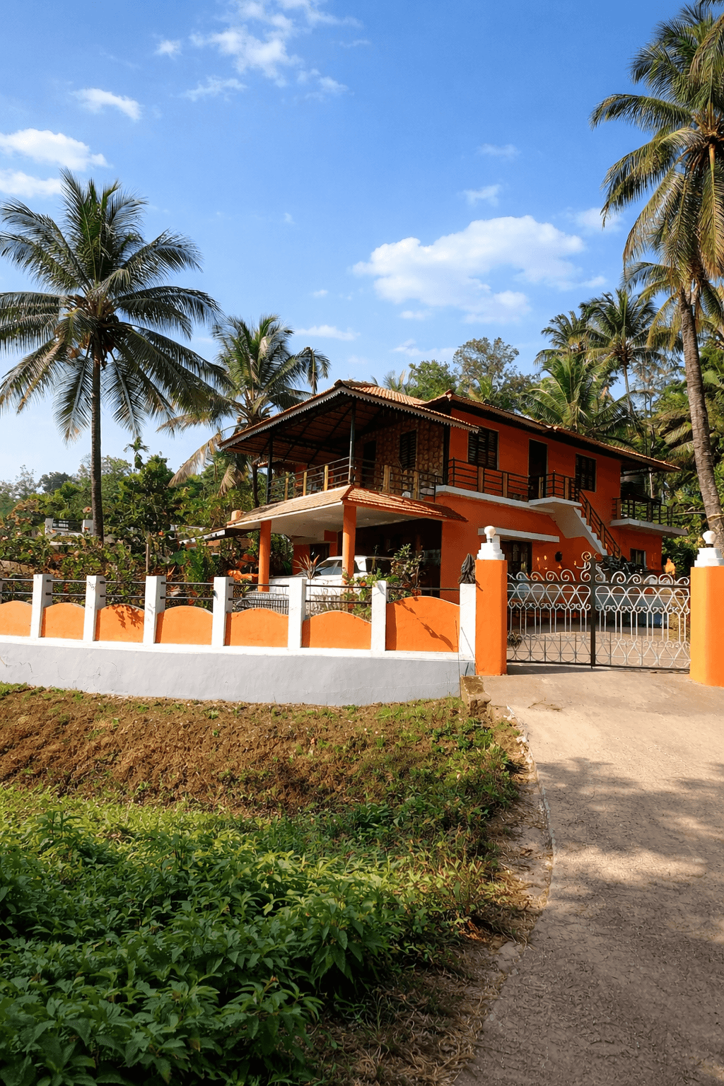 Ananya Home Stay Parane Coorg – Orange house exterior